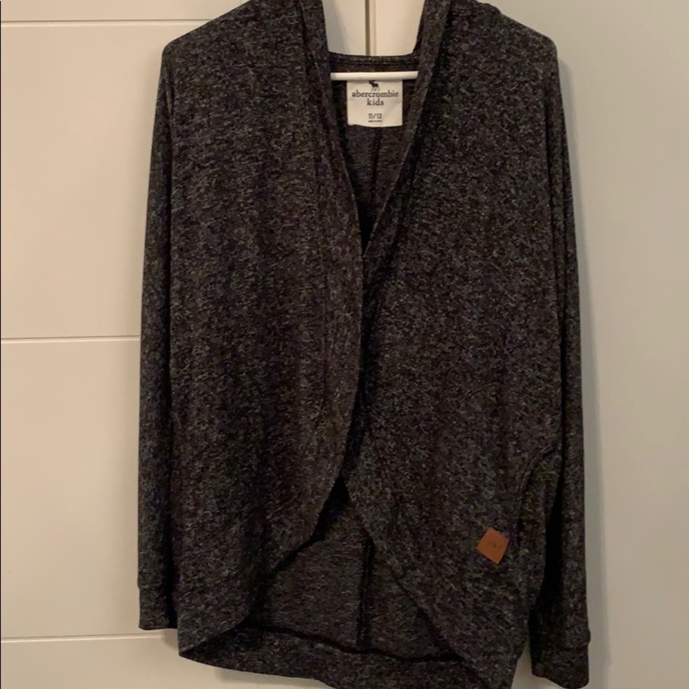 Abercrombie Kids long hooded cardigan sweater